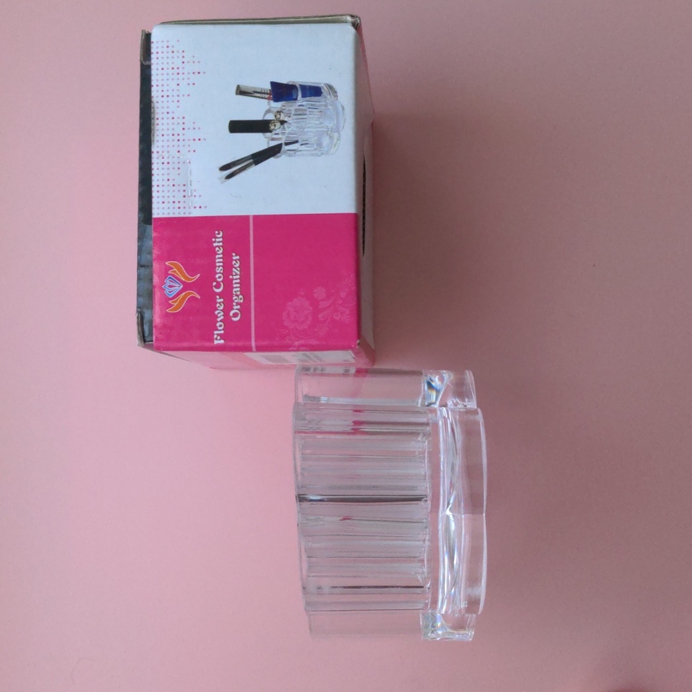 NIB FLOWER COSMETIC ORGANIZER (Clear)